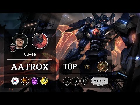 Aatrox Top vs Renekton - KR Grandmaster Patch 9.11