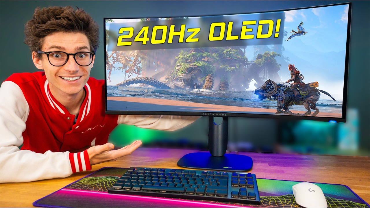 Miniatura da avaliação em vídeo de Monitor Gamer Curvo Alienware 34'' WQHD 240Hz AW3425DW
