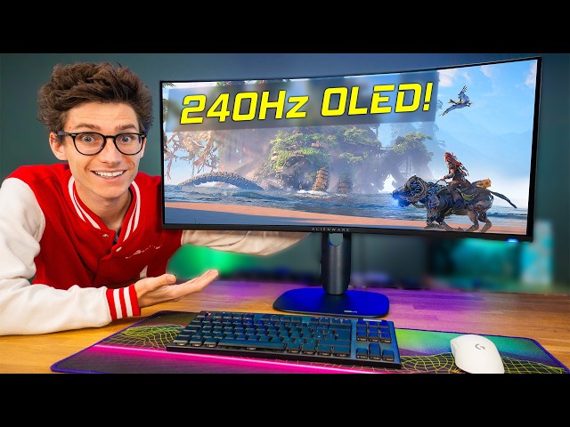 Vídeo relacionado con Alienware 34 Monitor Gaming - AW3425DW, WQHD (3440x1440), 21:9 1800R Curvo, 240Hz, QD OLED, 0.03ms, NVIDIA G-Sync Compatible, AMD FreeSync Premium Pro, HDR True Black 400, USB-C,