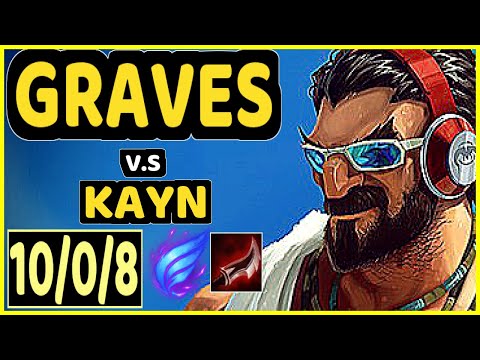 CINKROF (GRAVES) vs KAYN - 10/0/8 KDA JUNGLE GAMEPLAY - EUW Ranked GRANDMASTER