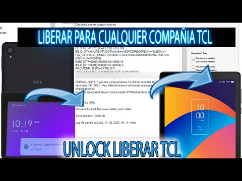 UNLOCK TCL 9137W DESBLOQUEO DE OPERADOR LIBERAR TAB 8 TCL