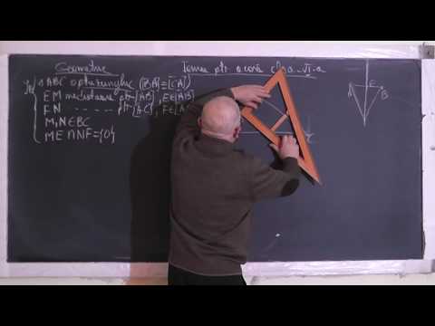 1/2 Lectia 1440 - Congruenta triunghiurilor Linii importante in triunghi si concurenta lor - Clasa 6