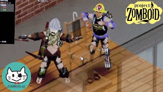 【Zomboid42】#8 高いところから落ちて腰が折れたので、電気治療で治してほしい👵刑務所編　【夫婦】