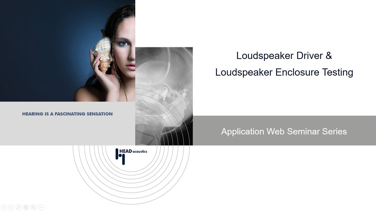 Performance tests of loudspeakers | Application Online Seminar