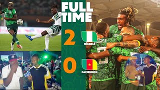 Emotional 😭 Reaction Cameroon Fan Nigeria vs Cameroun 2-0 Loss Knockout by Super Eagles AFCON Match