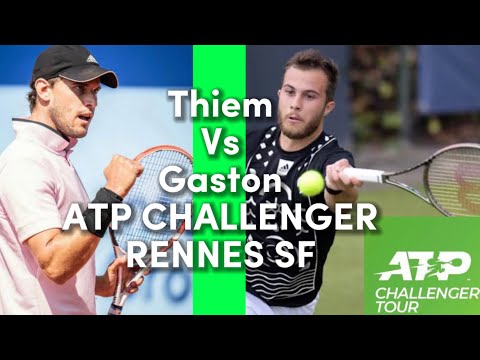 Dominic Thiem vs Hugo Gaston! ATP CHALLENGER Rennes SF (Highlights)
