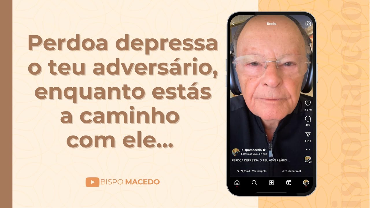 Perdoa depressa o teu adversário, enquanto estás a caminho com ele... - Meditação Matinal 05/03/25