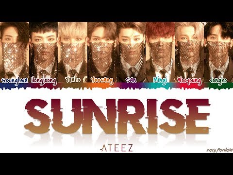 ATEEZ (에이티즈) - 'SUNRISE' Lyrics [Color Coded_Han_Rom_Eng]
