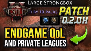 NEW Patch 0.2.0h Path of Exile 2 - Endgame and Private Leagues