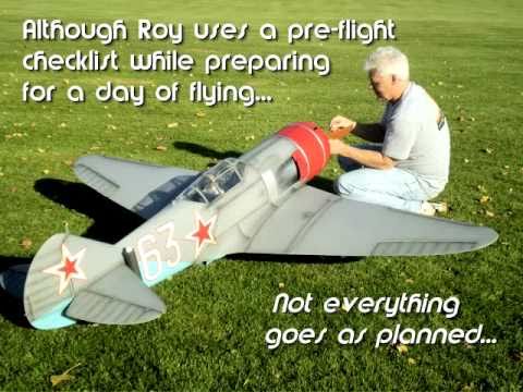 Roy's 1/4 Scale Lavochkin La-7, Gear-up Save!