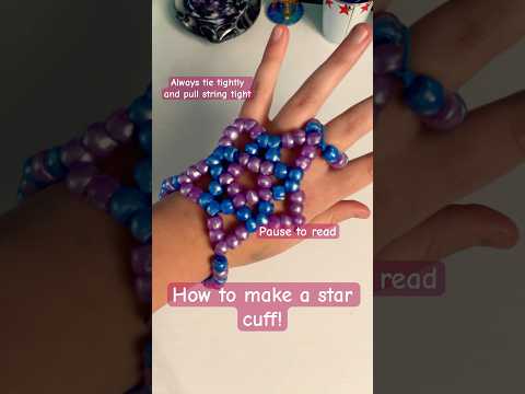 Star cuff/gauntlet tutorial! #kandi #star #cuffs #art #tutorial #starglove