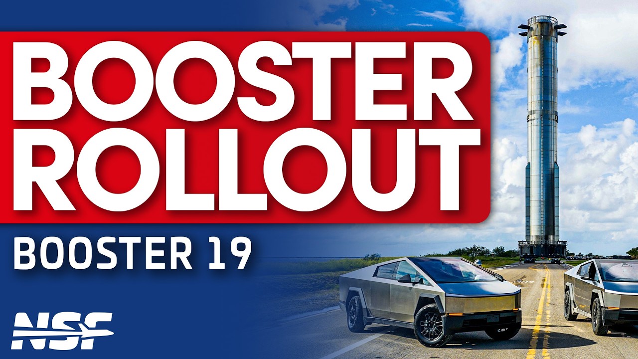 SpaceX rolls Flight 12's Booster 19 to Pad 2