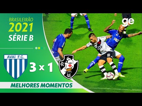 Gols e lances de Avaí x Vasco da Gama