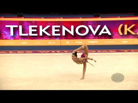 TLEKENOVA Adilya (KAZ) - 2019 Rhythmic Worlds, Baku (AZE) - Qualifications Clubs
