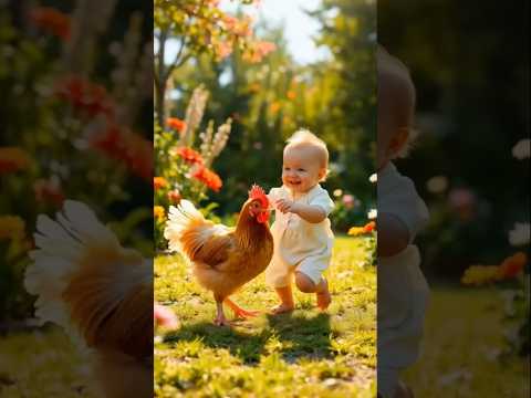 Dudi dudi dam dam song ❤️🥰 #aishorts #cutebaby #hen #dudidam #dudidudidam #aiworld #aimagic #aifun