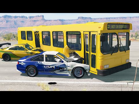 Realistis Kecelakaan Balap Liar - BeamNG Drive