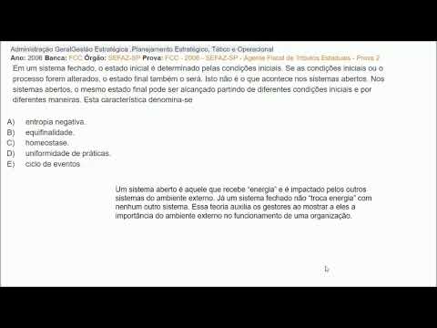 ADMINISTRAÇÃO Prova: FCC - 2006 - SEFAZ-SP - Agente Fiscal de Tributos Estaduais - Prova 2 -