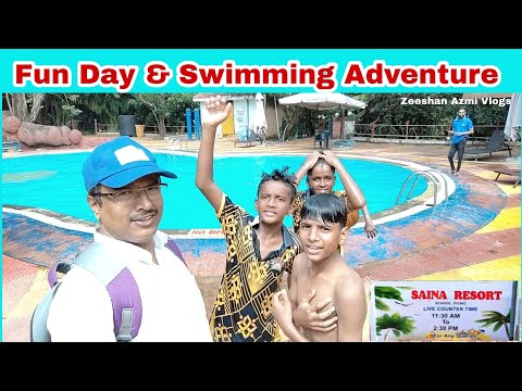 Family Fun Day & Swimming Adventure at Saina Resort Madh | Zeeshan Azmi Vlogs
