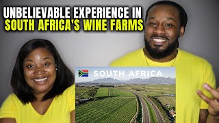 🇿🇦 Unbelievable experience in South Africa's Wine Farms | American Couple Reacts