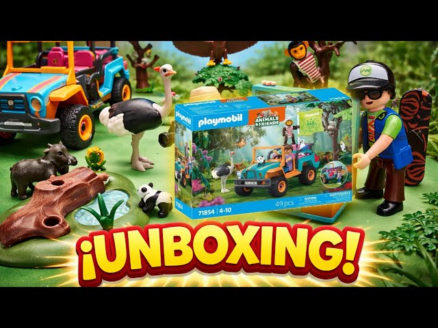 Vídeo relacionado con PLAYMOBIL | Animals & Friends | Jeep Multicolor | Juguete para Mayores de 4 años | Regalo Ideal para niños | Estimula la Creatividad | con Figuras, vehículo y Accesorios | 71854