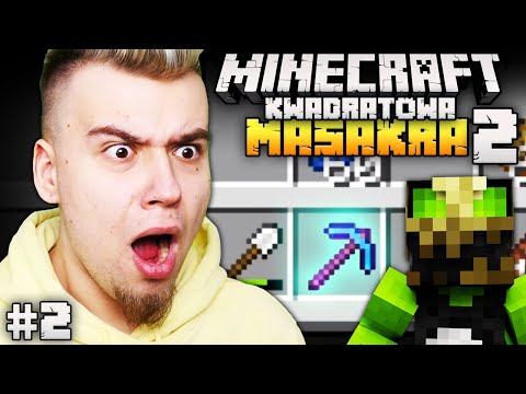Dostałem od MAGISTRA specjalny KILOF... Minecaft Kwadratowa Masakra 2 #2