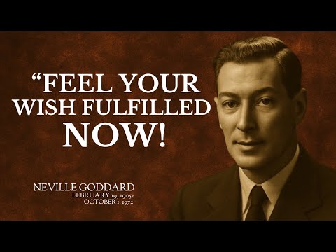 Let Me Teach You How to Feel Your Wish Fulfilled !Neville Goddard Style Manifestation Power