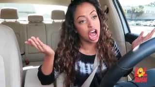 Girl singing and dancing while driving - the most Funniest video on youtube