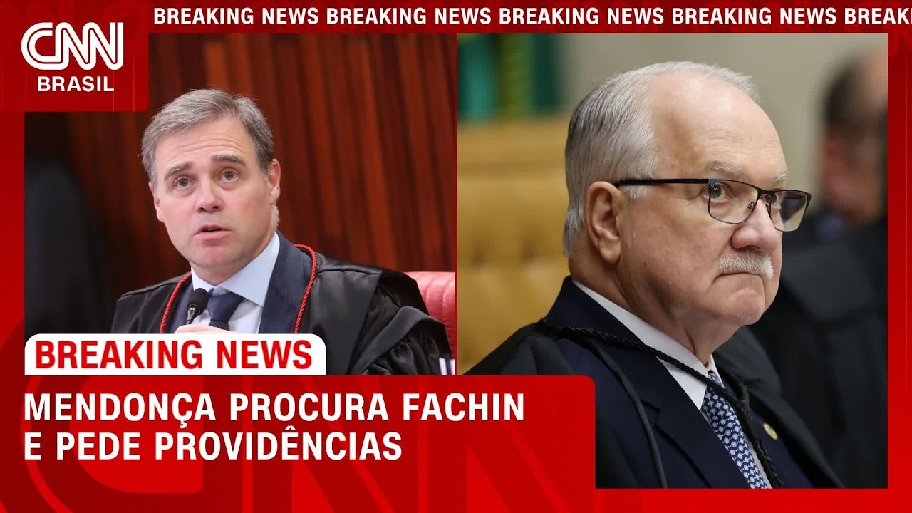 Mendonça procura Fachin e pede providências após decisão de Dino | LIVE CNN