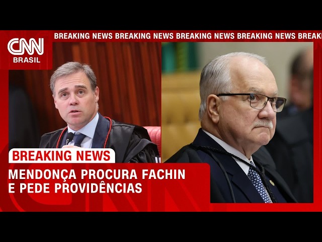 Mendonça procura Fachin e pede providências após decisão de Dino | LIVE CNN