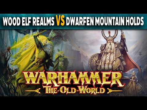 Wood Elf Realms VS Dwarfen Mountain Holds - Warhammer The Old World Live Battle Report