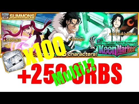 THE LOST AGENT +250 ORBS(1800 spent)+100 Premium tickets || Bleach brave souls || Acc 900+ days