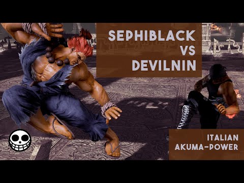 Road to TekkenGodOmega - Italian veteran's mighty Akuma - Sephiblack (Miguel) vs DevilNin(Akuma)