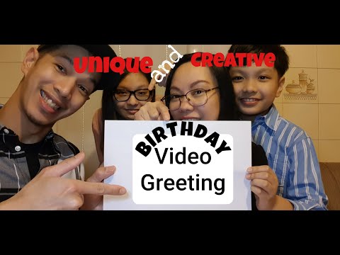 Unique and Creative Birthday Video Greeting