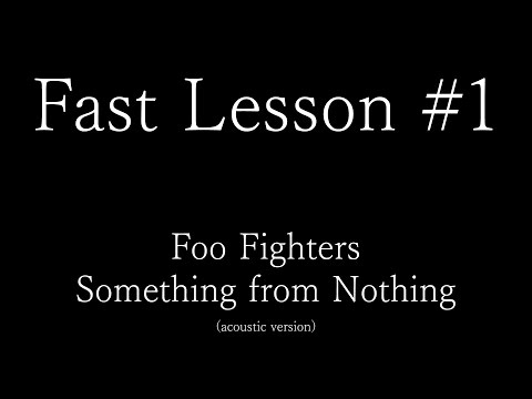 Something From Nothing (acoustic) video