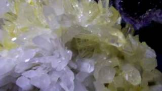 preview picture of video 'Huge Museum Arkansas Quartz Crystal Golden Healer Cluster'