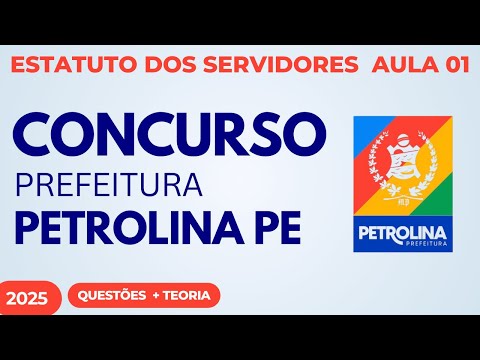 Public Competition for the Municipality of Petrolina PE 2025: Employee Statute + New Questions