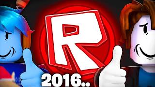 🟥O ROBLOX VOLTOU PARA 2016..