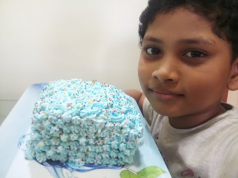 Kids decorating Cake for Children's day/ Children's Day  Cake/ Children's day special chocolate cake