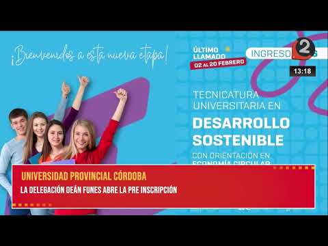 UNIVERSIDAD PROVINCIAL DE CÓRDOBA 🎓LA DELEGACIÓN DEÁN FUNES ABRE LA PREINSCRIPCIÓN 📚✨
