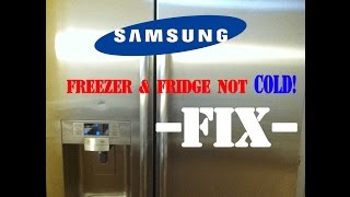 Fix Samsung Refrigerator/Freezer Not Staying Cold (Model RSG257AARS) – Easy DIY Repair