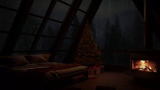 Lareira Acolhedora No Sótão Com Chuva Na Floresta Sons Naturais Para Relaxamento Total