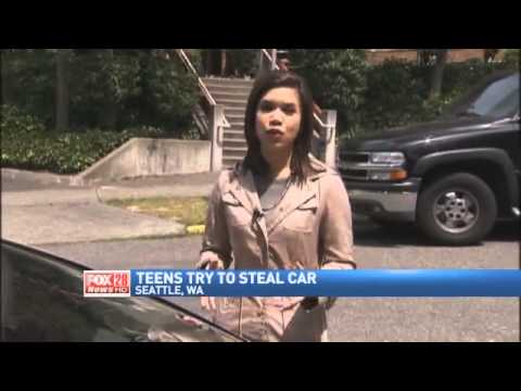 Fail! Teens Trying to Steal Car Stopped by Stick Shift