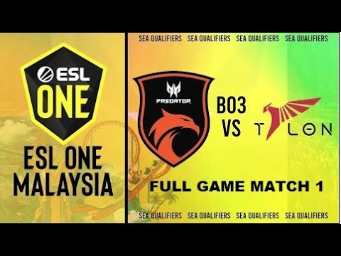Full Game :  TNC Predator vs Talon Esports (BO3) | Match 1 | ESL One Malaysia 2022 Closed Qualifiers