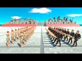 20 vs 20 Melee Units vs Ranged Units - Animal Revolt Battle Simulator