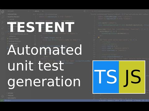 Testent creating Typescript unit tests automatically