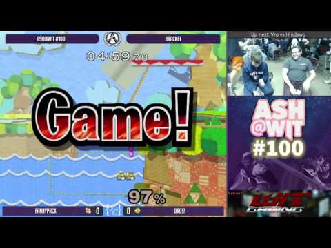 FannyPack (Fox) vs Oro!? (Sheik) - ASH@WIT #100 Melee Bracket