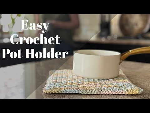 ✨ How to Crochet a Farmhouse-Style Pot Holder ✨