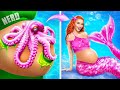 From Nerd Pregnant to Pregnant Mermaid! How to Become a Mermaid! Extreme Makeover!