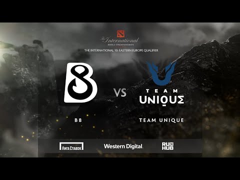 B8 vs Team Unique, TI10 — Eastern Europe Qualifier, bo3, game 2 [Mila & Jam]