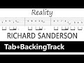 Richard Sanderson - Reality / Guitar Tab+BackingTrack